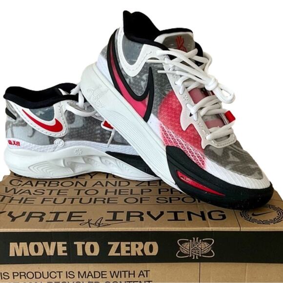 Nike Kyrie 8 White University Red/Black Unisex NIB - Picture 11 of 11